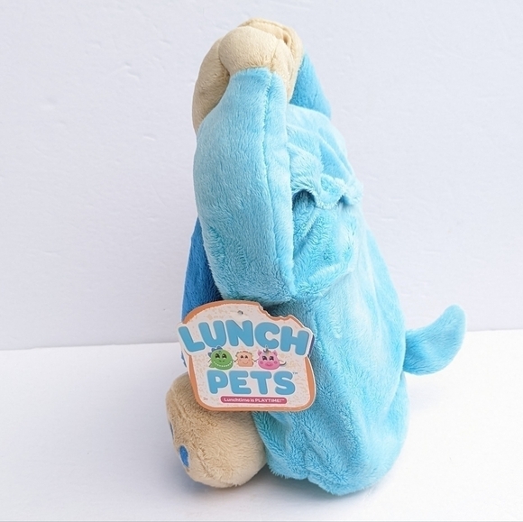 Nwt Lunch Pets Hungry Pup Plush Blue dog Lunch Bag - Picture 4 of 9